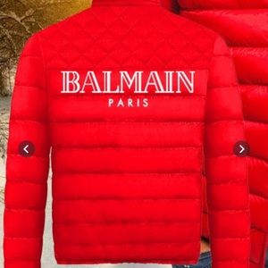 Balmain Autumn Winter Women Men Puffer Jacket Ski